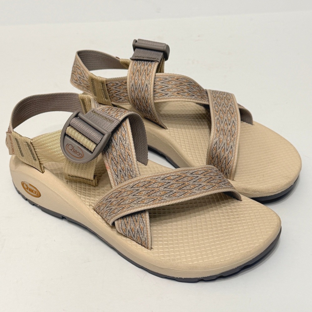 Chaco Mega Z/ Cloud Strap Sandals in Summit Khaki Women's Size 9 Hiking Outdoor
